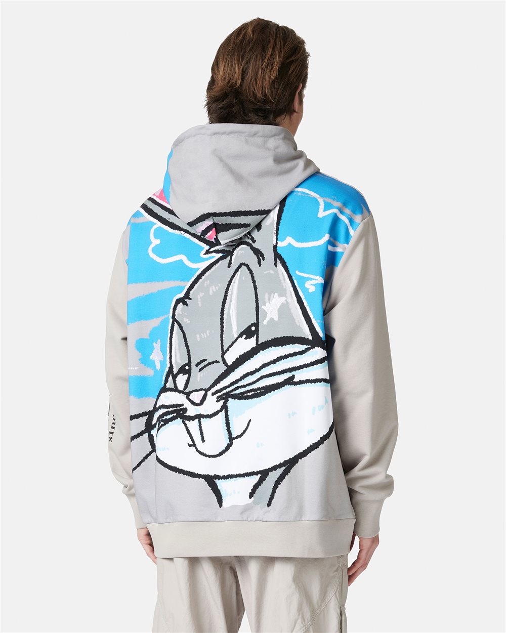 Iceberg illustration-print knitted hoodie - White