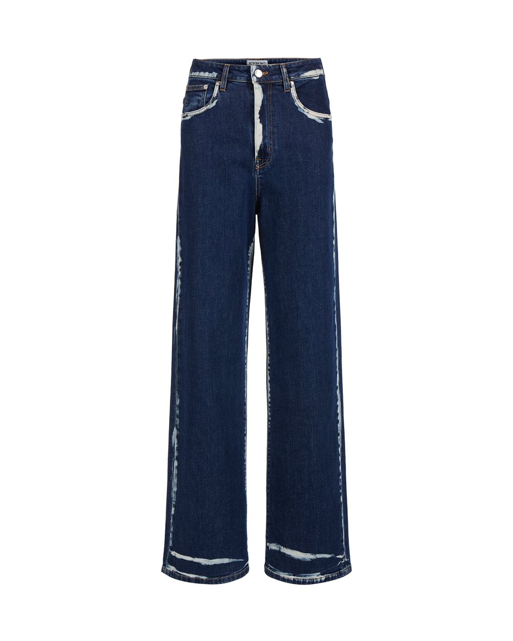 5 pocket wide leg jeans | Iceberg