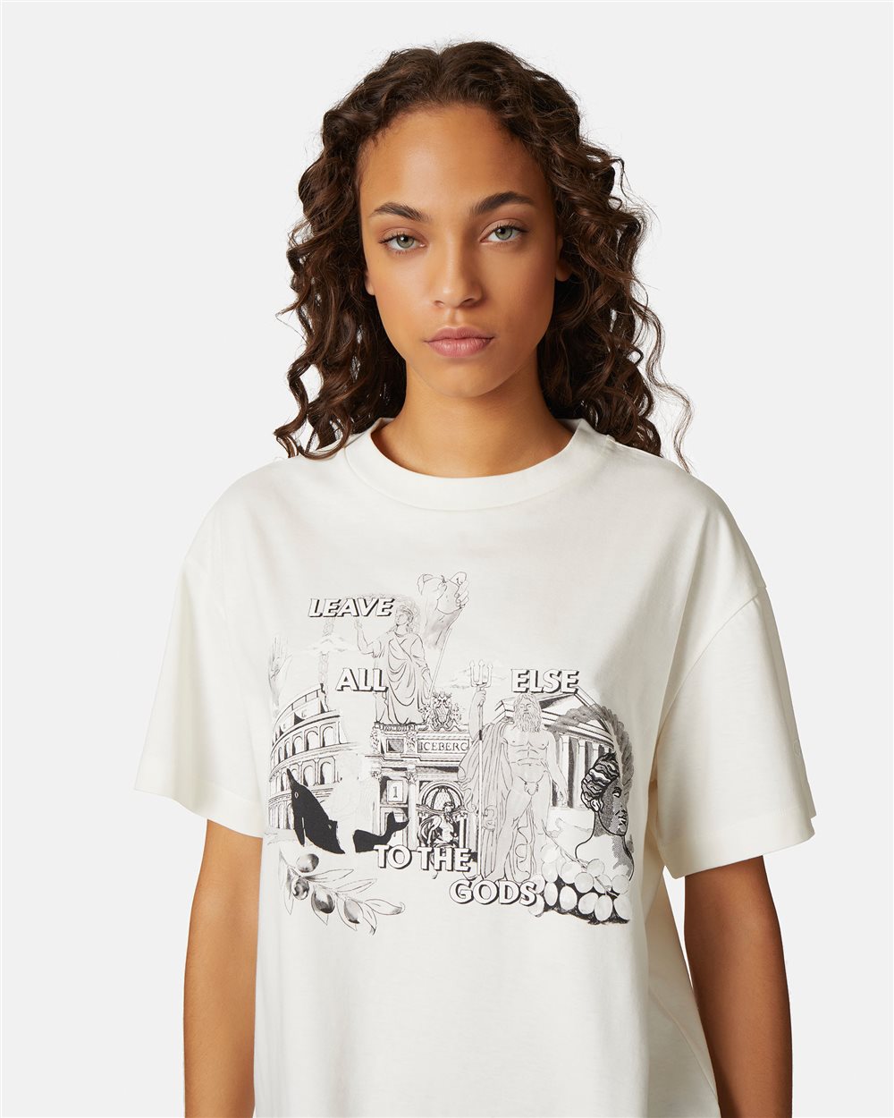 T-shirt with Roma prints and logo | Iceberg