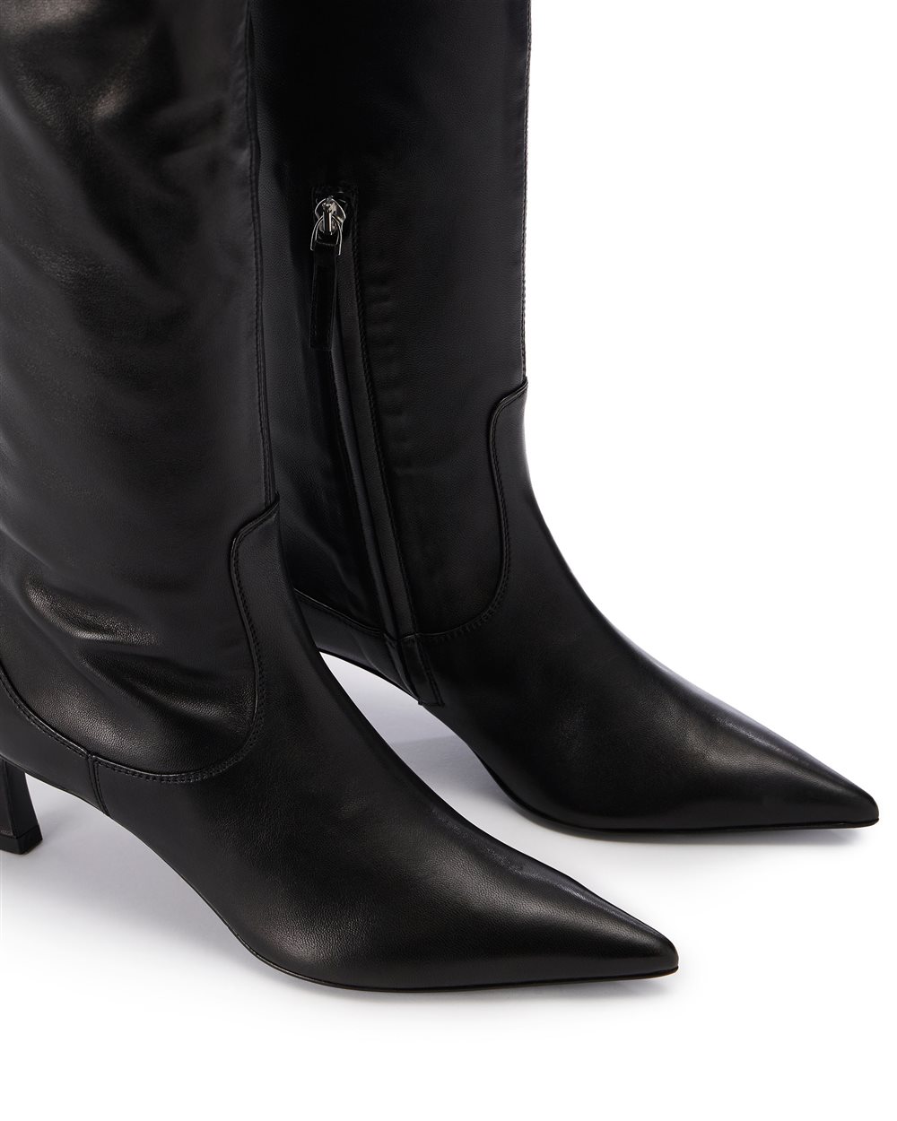 Patent leather thigh boots online