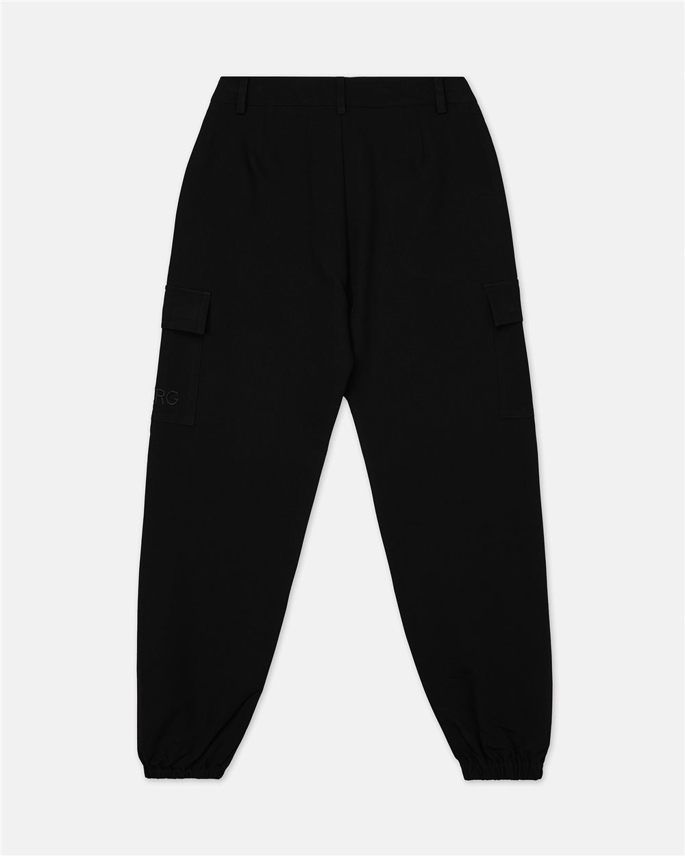 Black jogger style trousers with side pocket and logo Iceberg