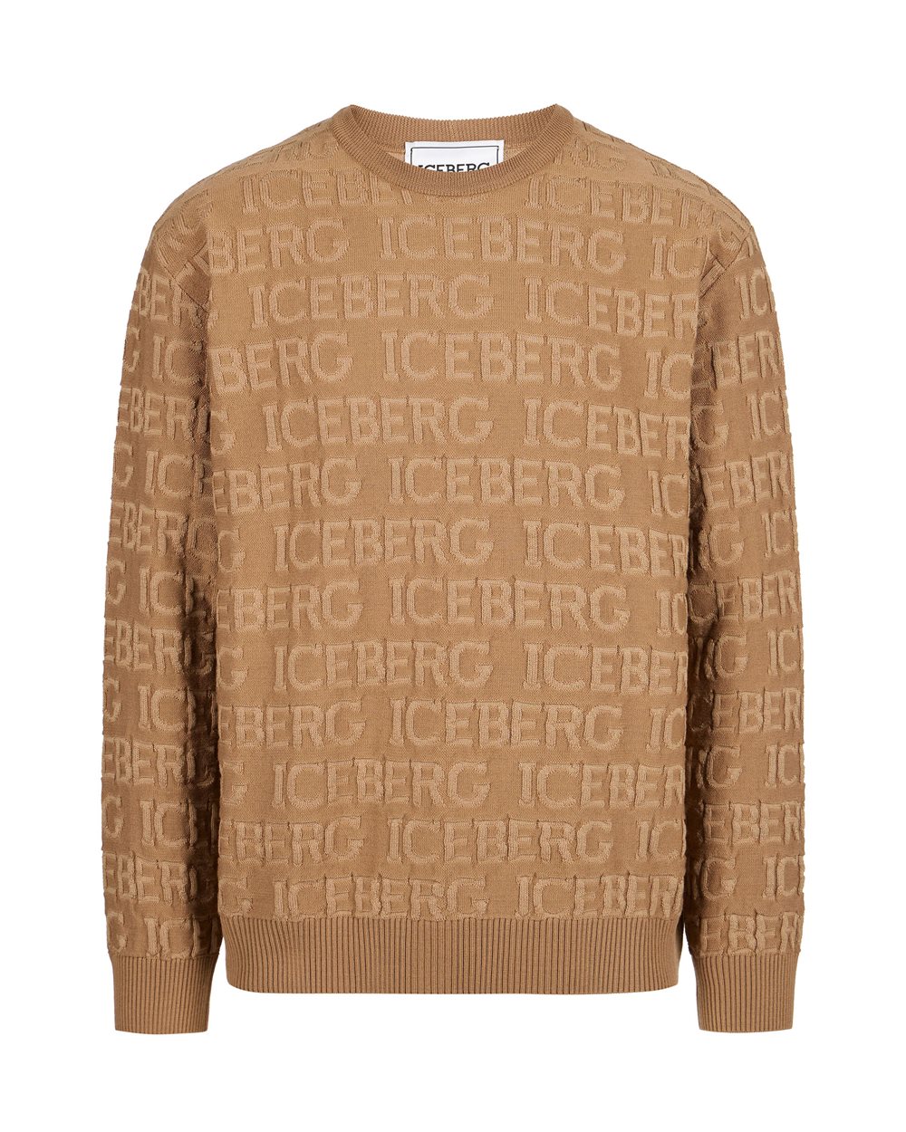 Maglione in lana con logo Iceberg