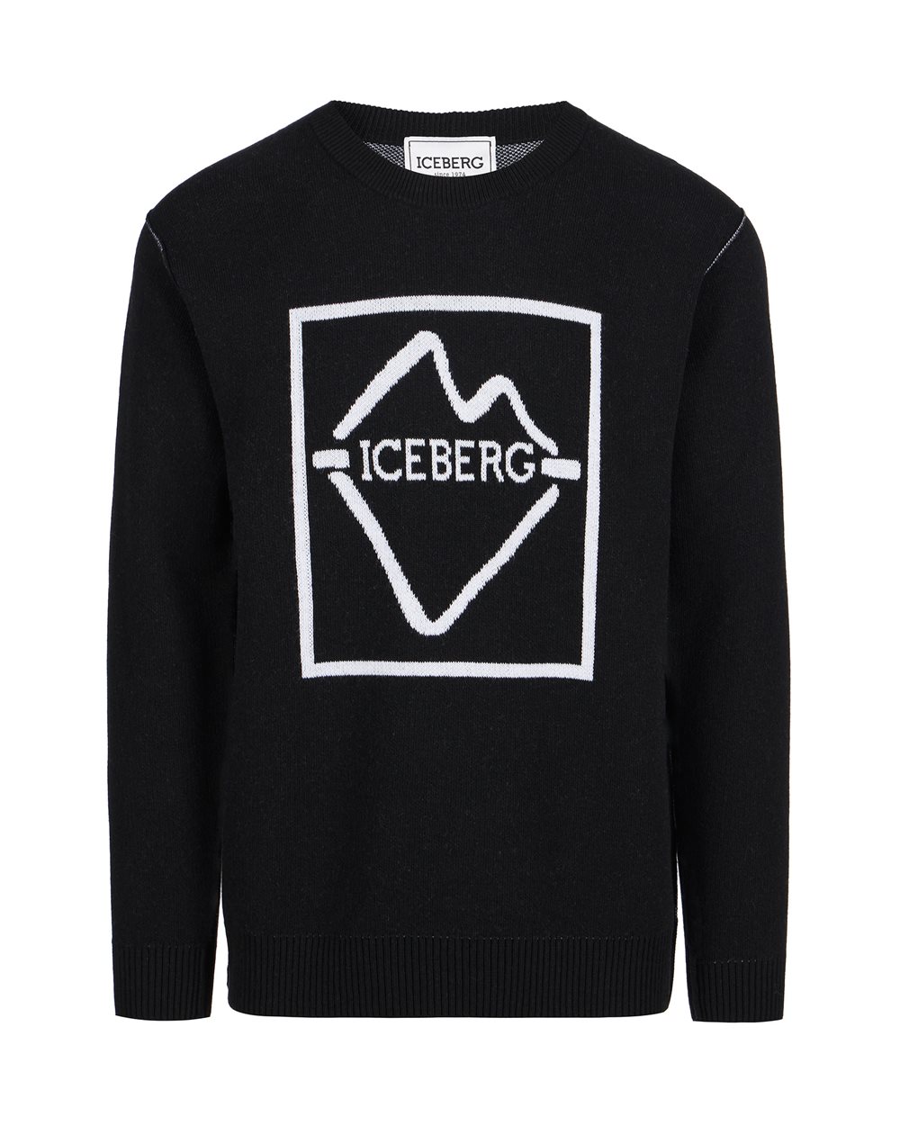 Crew neck wool blend sweater Iceberg