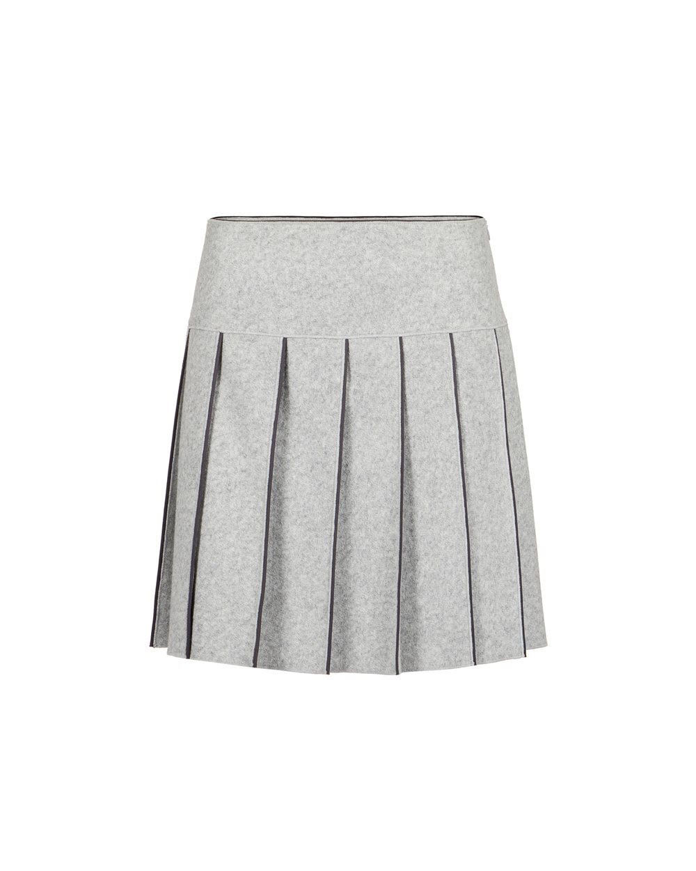 Pleated skirt in technical melange cloth Iceberg