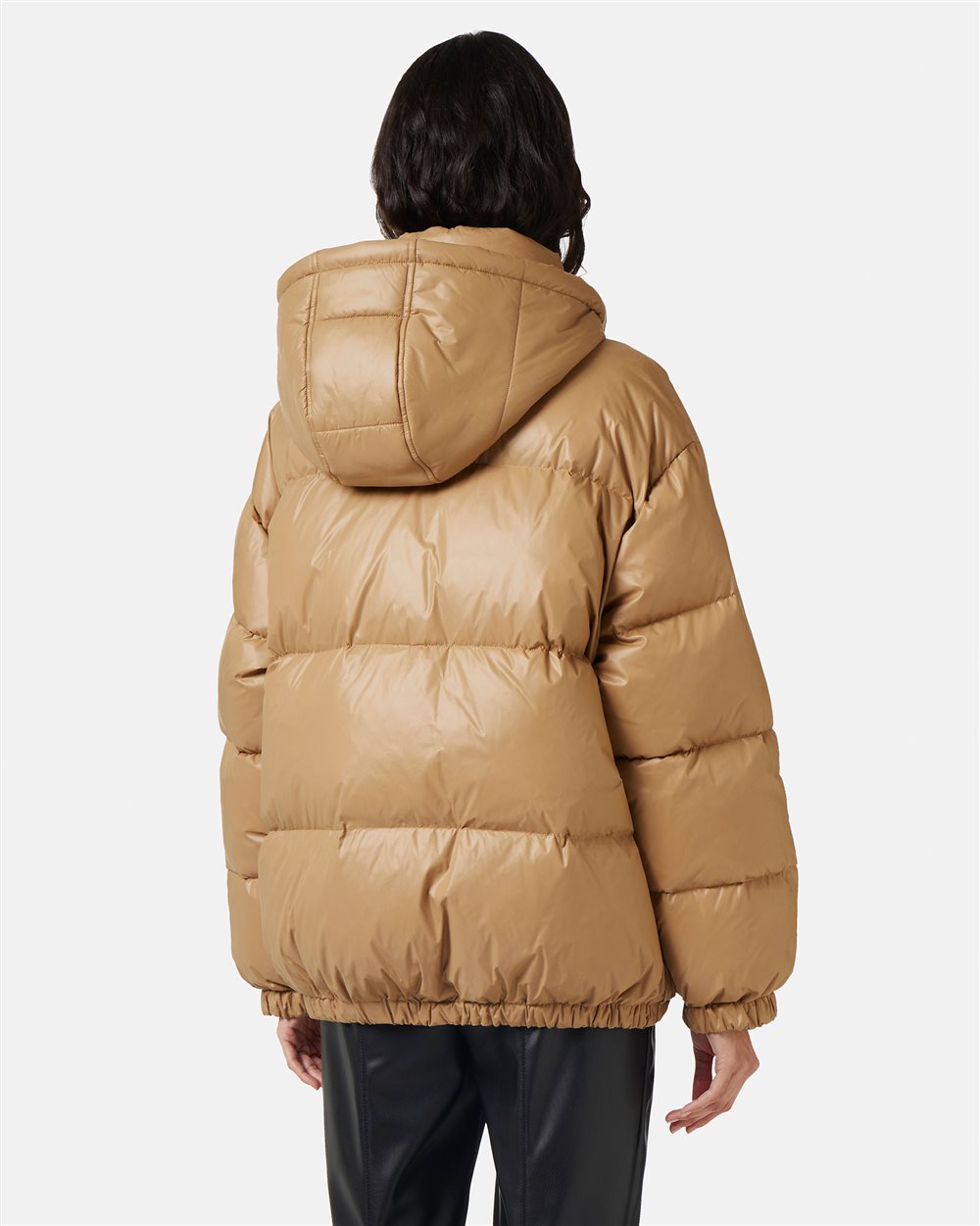 Short down jacket with real down hood Iceberg