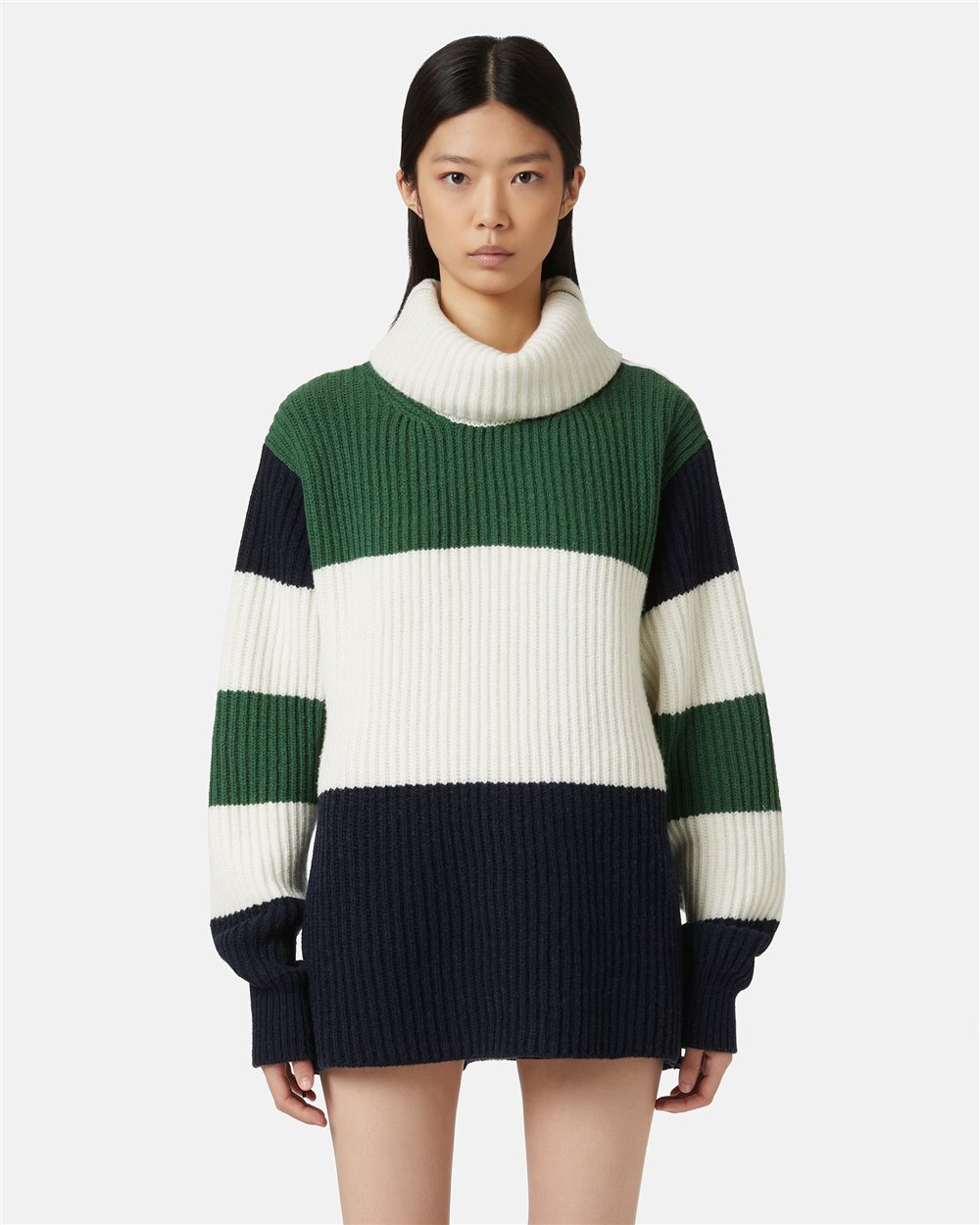 English knit wool blend turtleneck | Iceberg