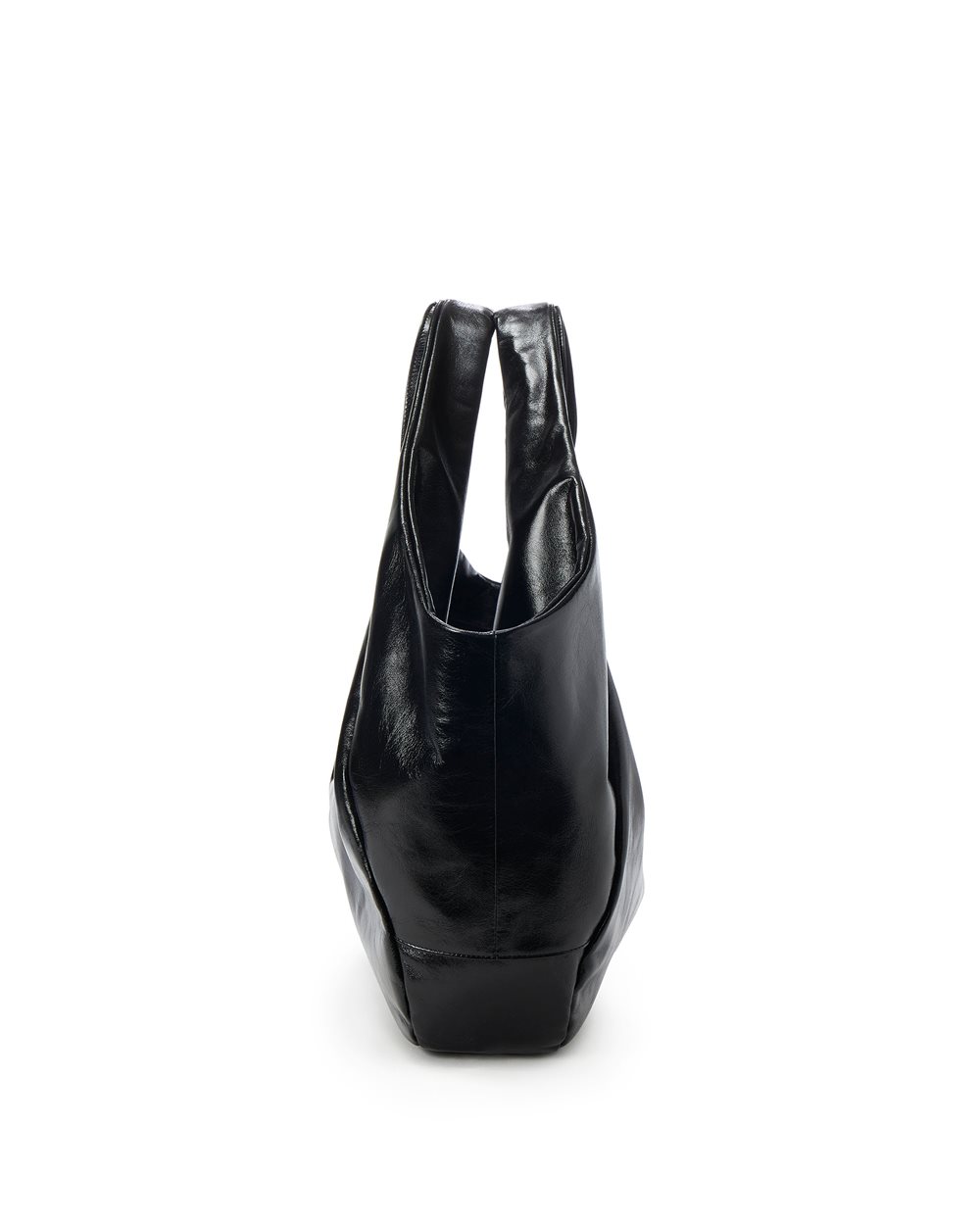 Alias leather shopping bag with logo monogram | Iceberg
