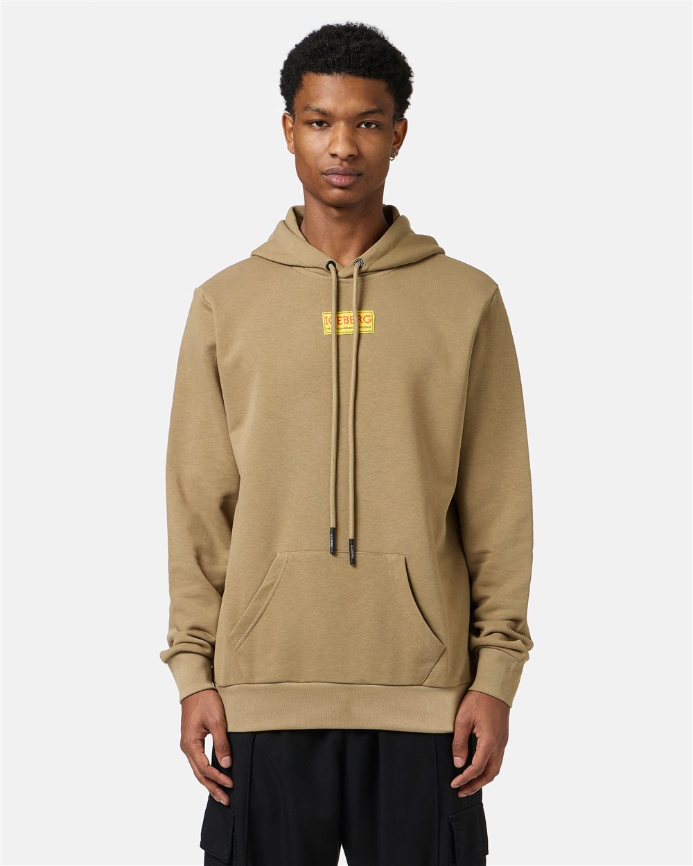 Mud colored hoodie with Looney Tunes print | Iceberg