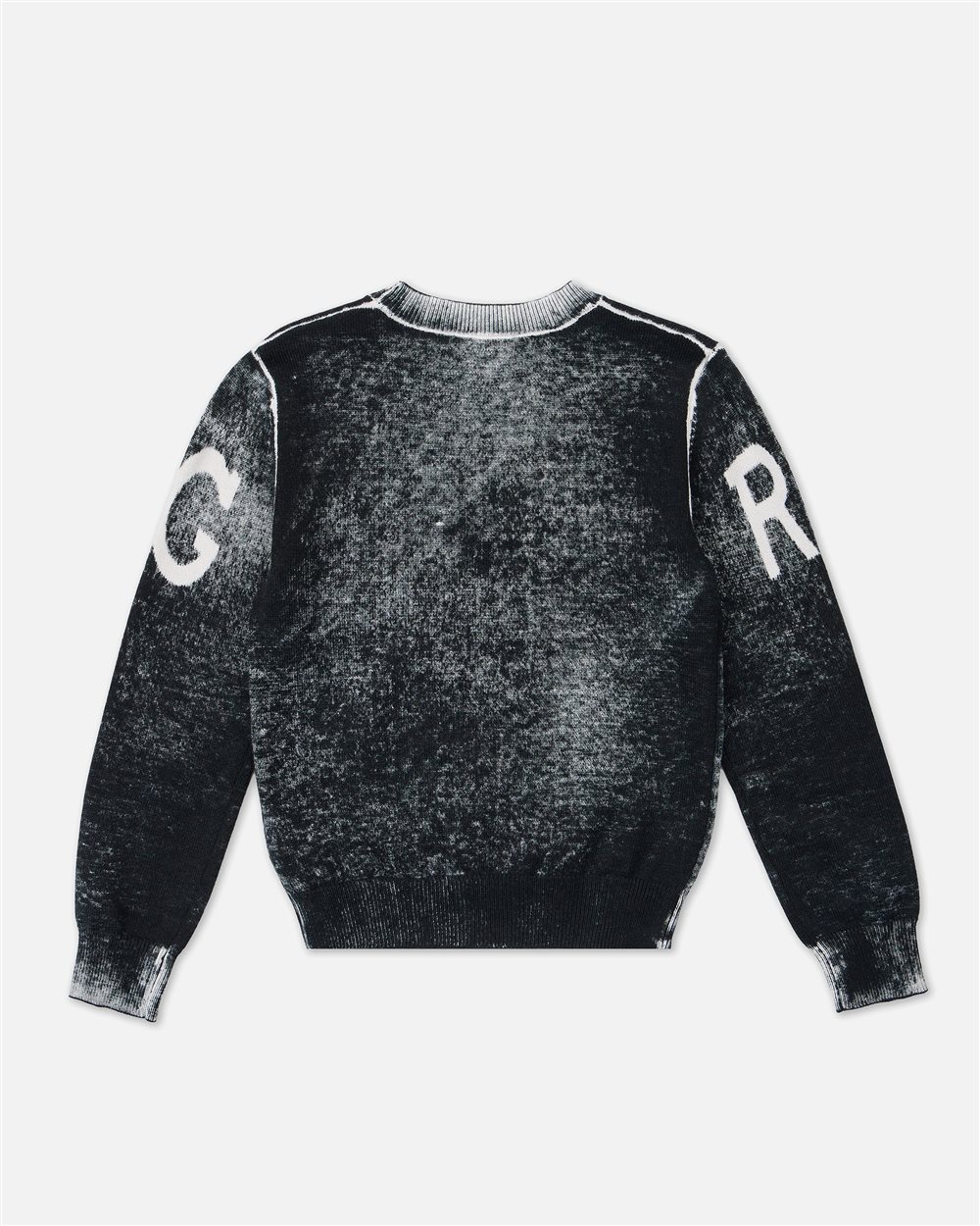 Black crewneck sweater with contrasting Iceberg logo | ICEBERG