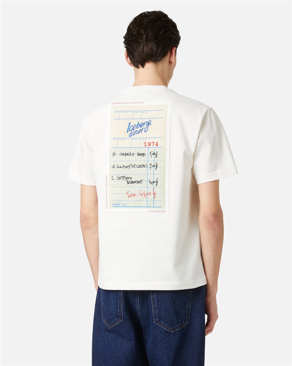 Iconic ICEBERG 半袖Tシャツ M ホワイトミッキーコラボ and 
