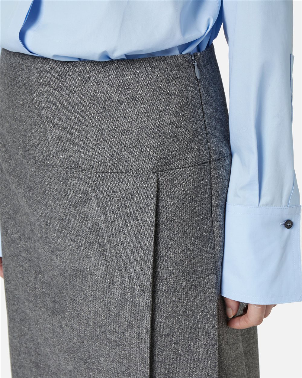 pellicule sweat lace pleats skirt グレー sweat lace pleats skirt｜PELLICULE | ぺリキュール