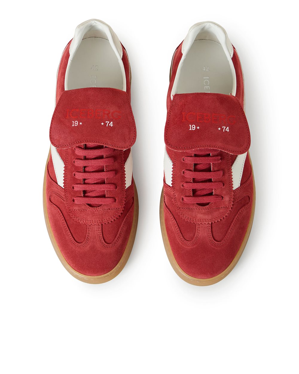 Multi-colored sneakers with contrasting inserts | ICEBERG