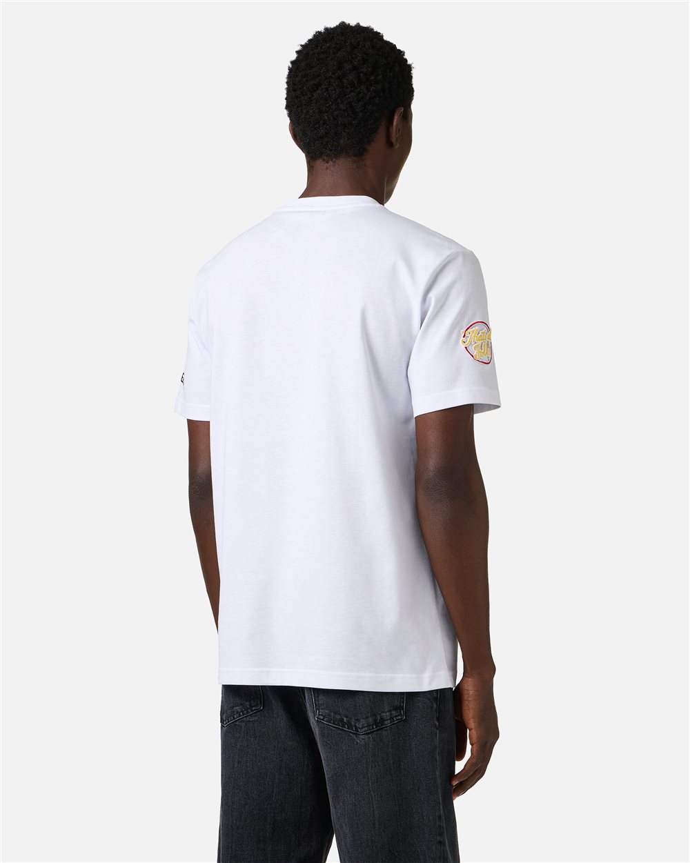 Regular fit optic white cotton jersey T-shirt with Looney Tunes