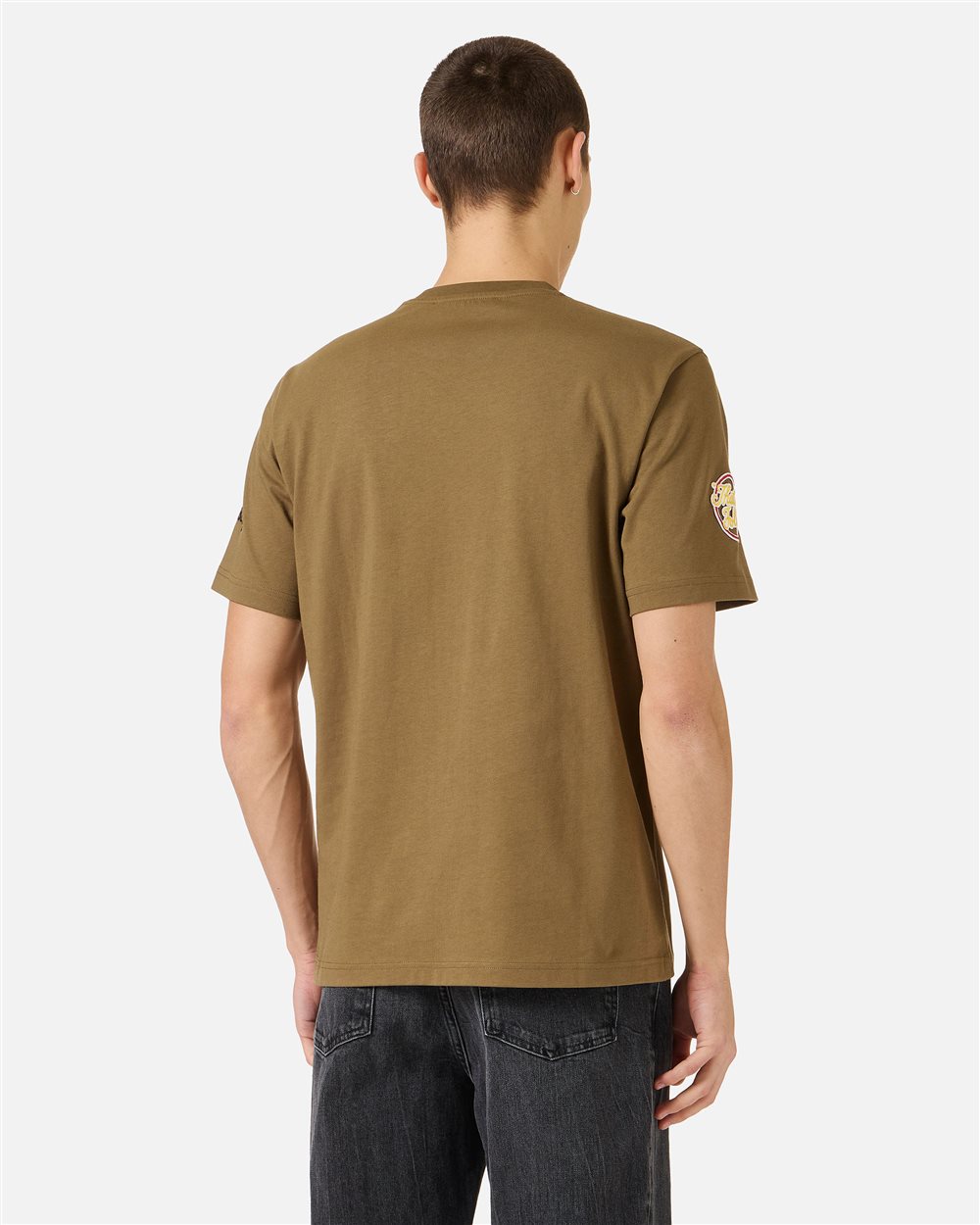 Regular fit khaki cotton jersey T-shirt with Looney Tunes | ICEBERG