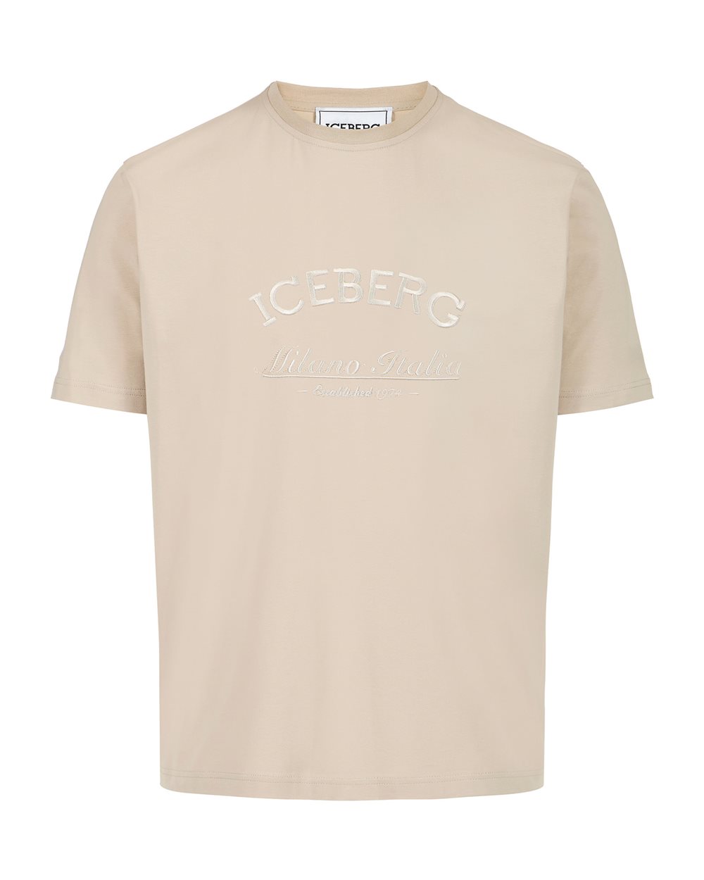 Beige Regular Fit Statement T-Shirt