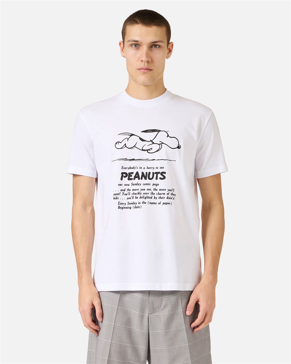 Classic regular fit optic white T-shirt in sustainable cotton
