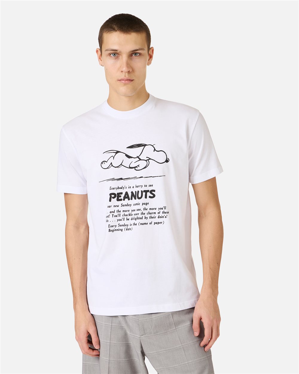 Classic regular fit optic white T-shirt in sustainable cotton
