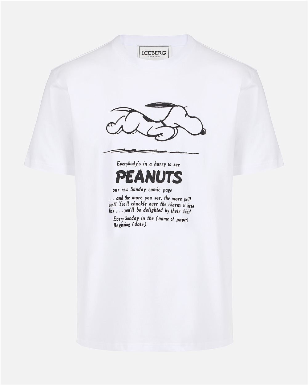 Classic regular fit optic white T-shirt in sustainable cotton