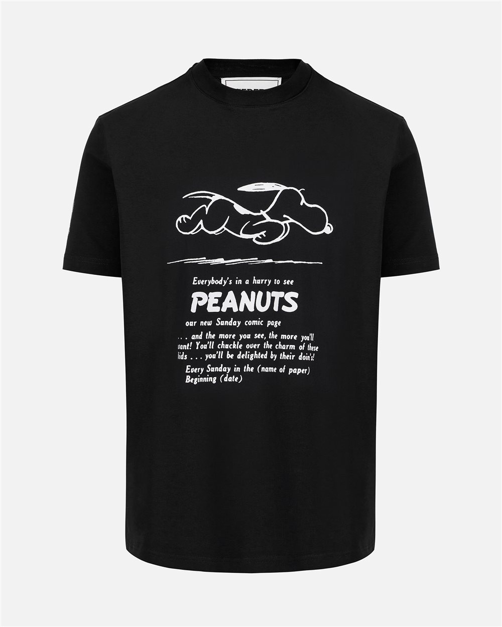 Classic regular fit black T-shirt in sustainable cotton jersey