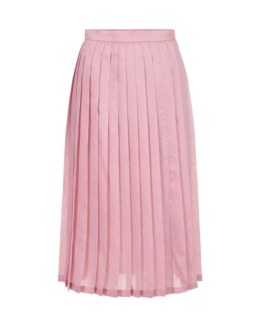 Regular fit pink muslin pleated skirt | ICEBERG