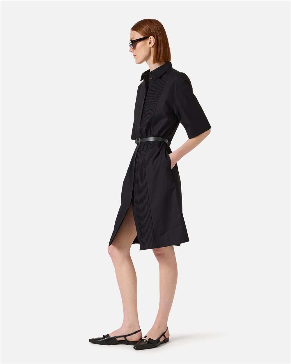 black flare sleeve dress Endless Rose