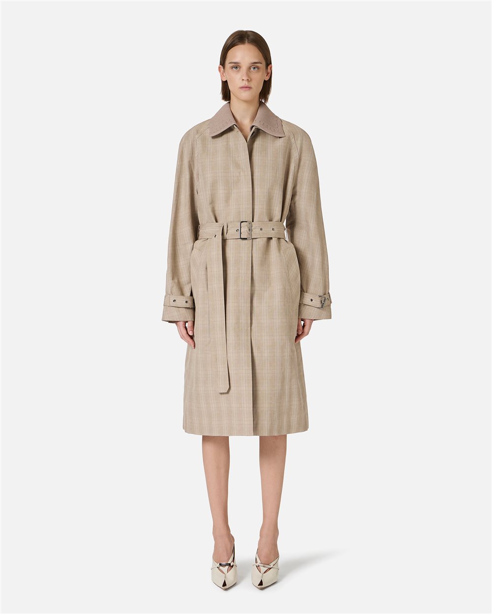 beige dress coat Wool dress coat