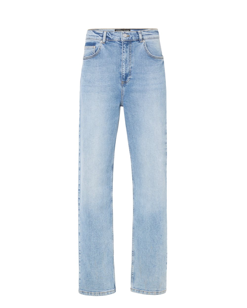 Indigo, 5-pocket baggy fit cotton denim pants | ICEBERG
