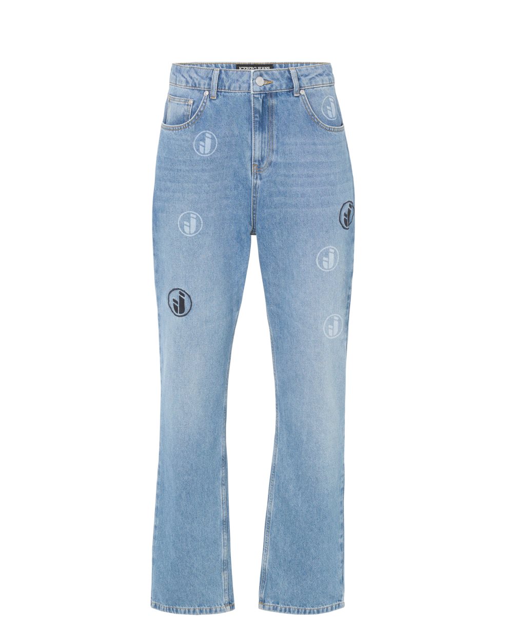 パンツ 5 Pocket Sarrouel Denim Pants - Indigo Loose fit indigo 5-pocket cotton denim pants | ICEBERG