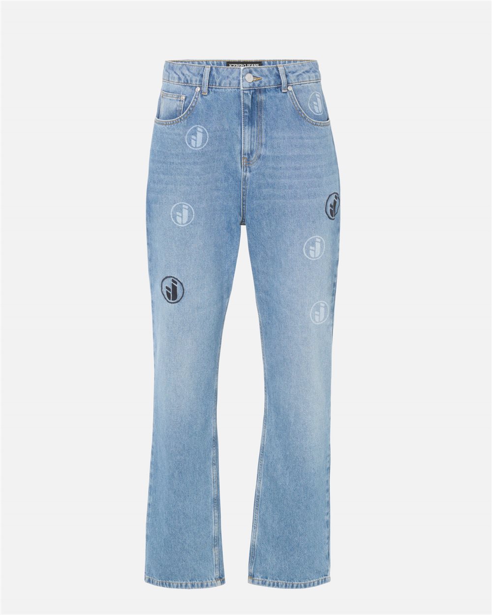 Loose fit indigo 5-pocket cotton denim pants | ICEBERG