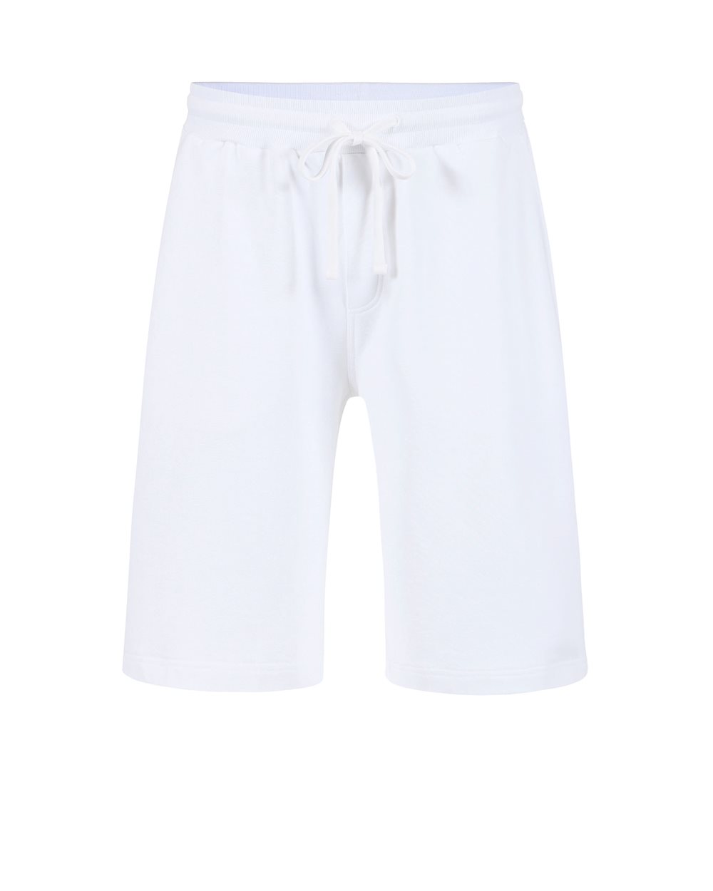 Regular fit optic white cotton Bermuda shorts | ICEBERG