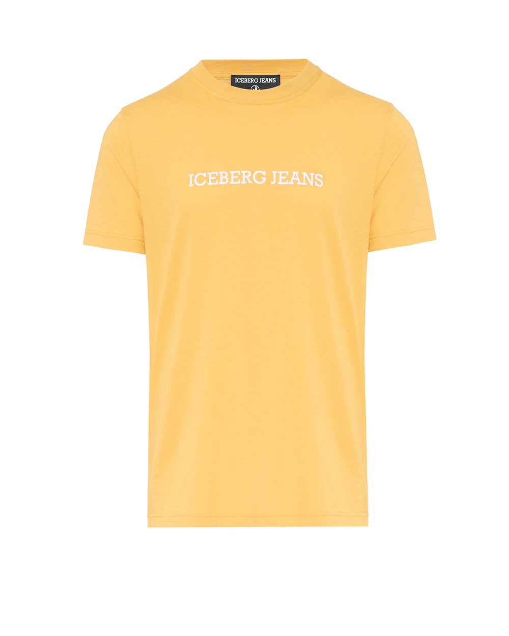 Orange, regular fit cotton jersey T-shirt | ICEBERG