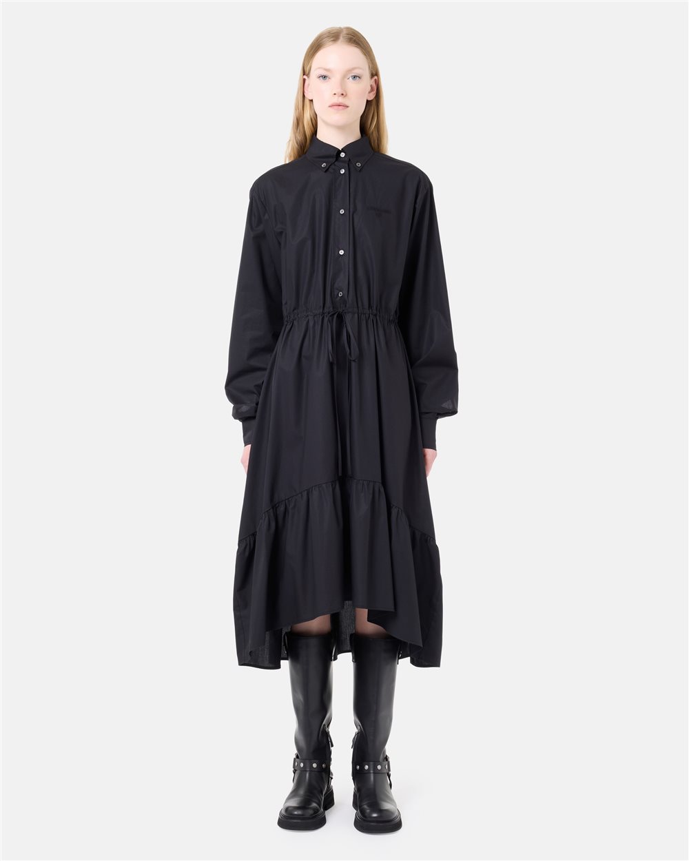 knee length dresses for ladies Viola T Shirt Dress- Black main image 0