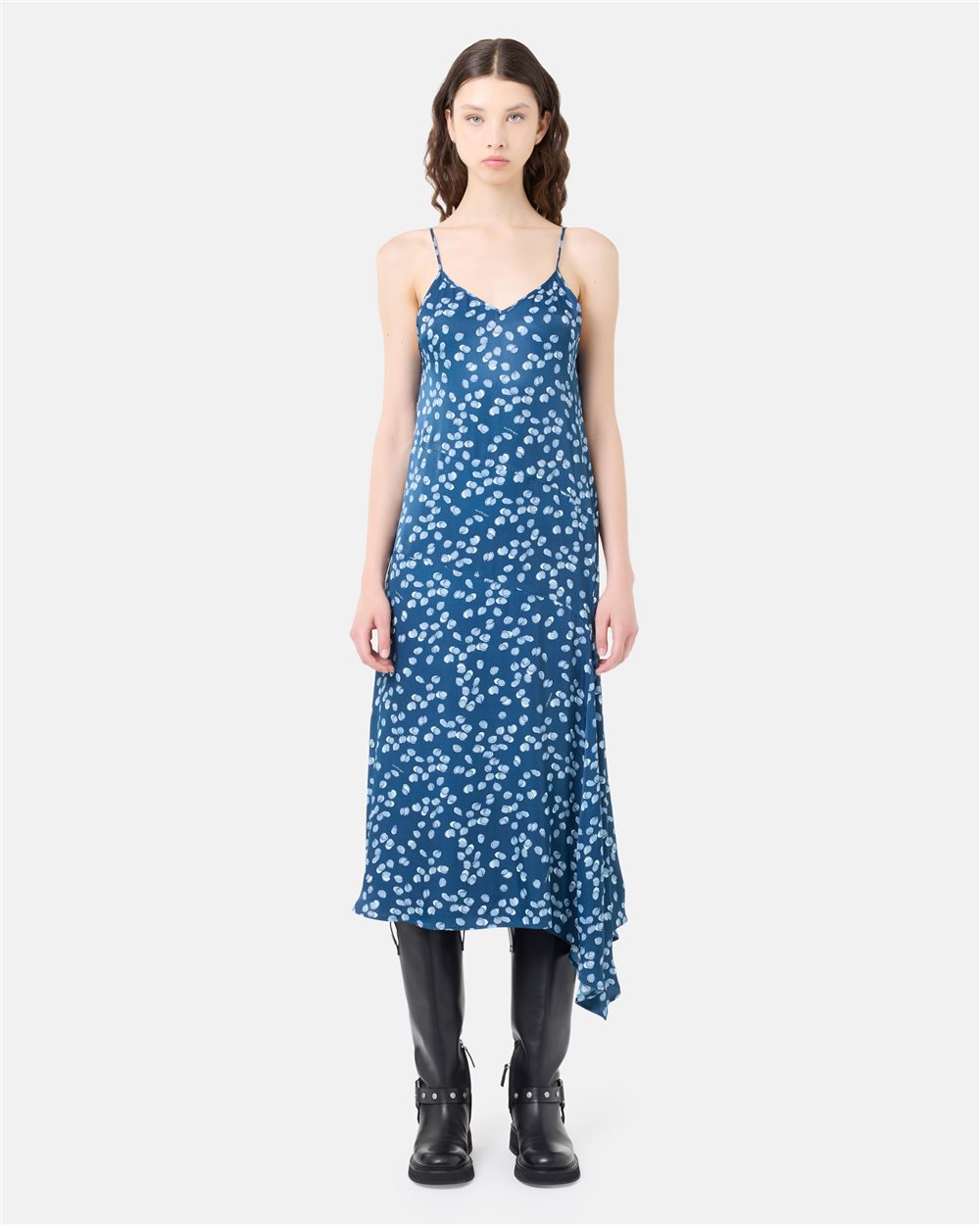 blue dress with lemons print Women's Lemon Print Dress M
