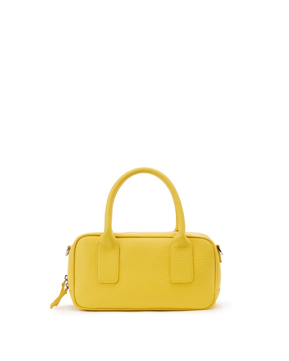 Yellow crossbody bag in calfskin leather with I buckle | ICEBERG