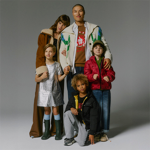 Blue crewneck sweater with Looney Tunes print | ICEBERG